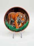 Lotus Mint Siberian Tiger Colorized 5 oz Pure .999 Copper Big Cat Series - MMmetalsandmore