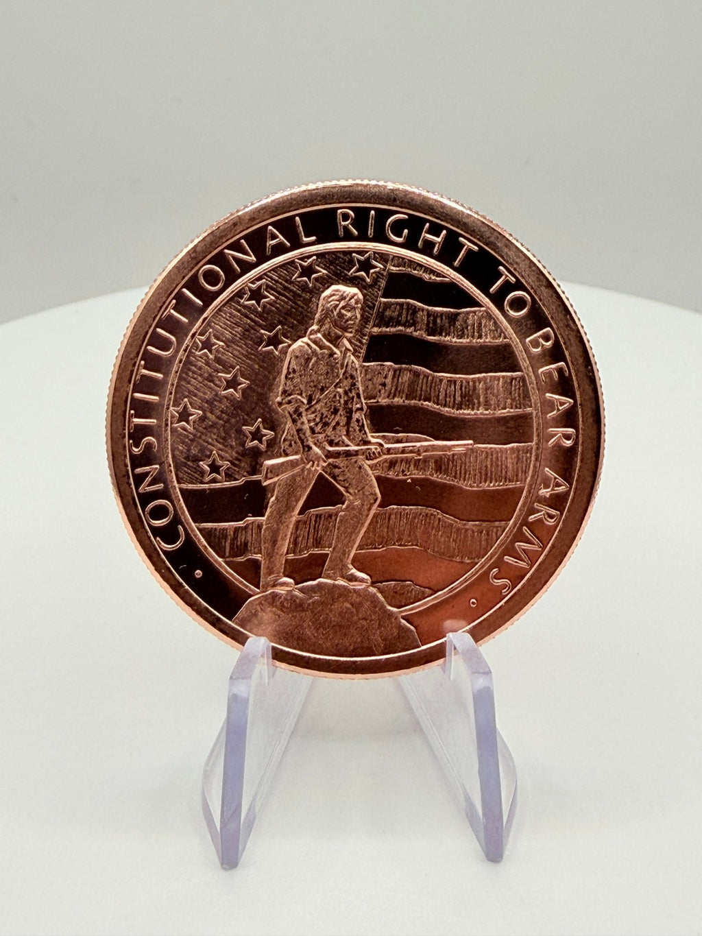 1 oz .999 Fine Copper 2nd Amendment Right to Bear Arms Round Bullion - MMmetalsandmore