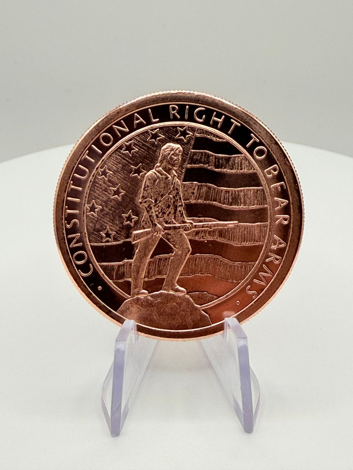 1 oz .999 Fine Copper 2nd Amendment Right to Bear Arms Round Bullion - MMmetalsandmore