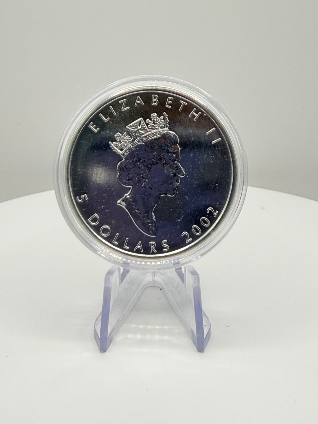 2002 Canada 1 oz Silver Maple Leaf Coloured Coin Box COA - MMmetalsandmore