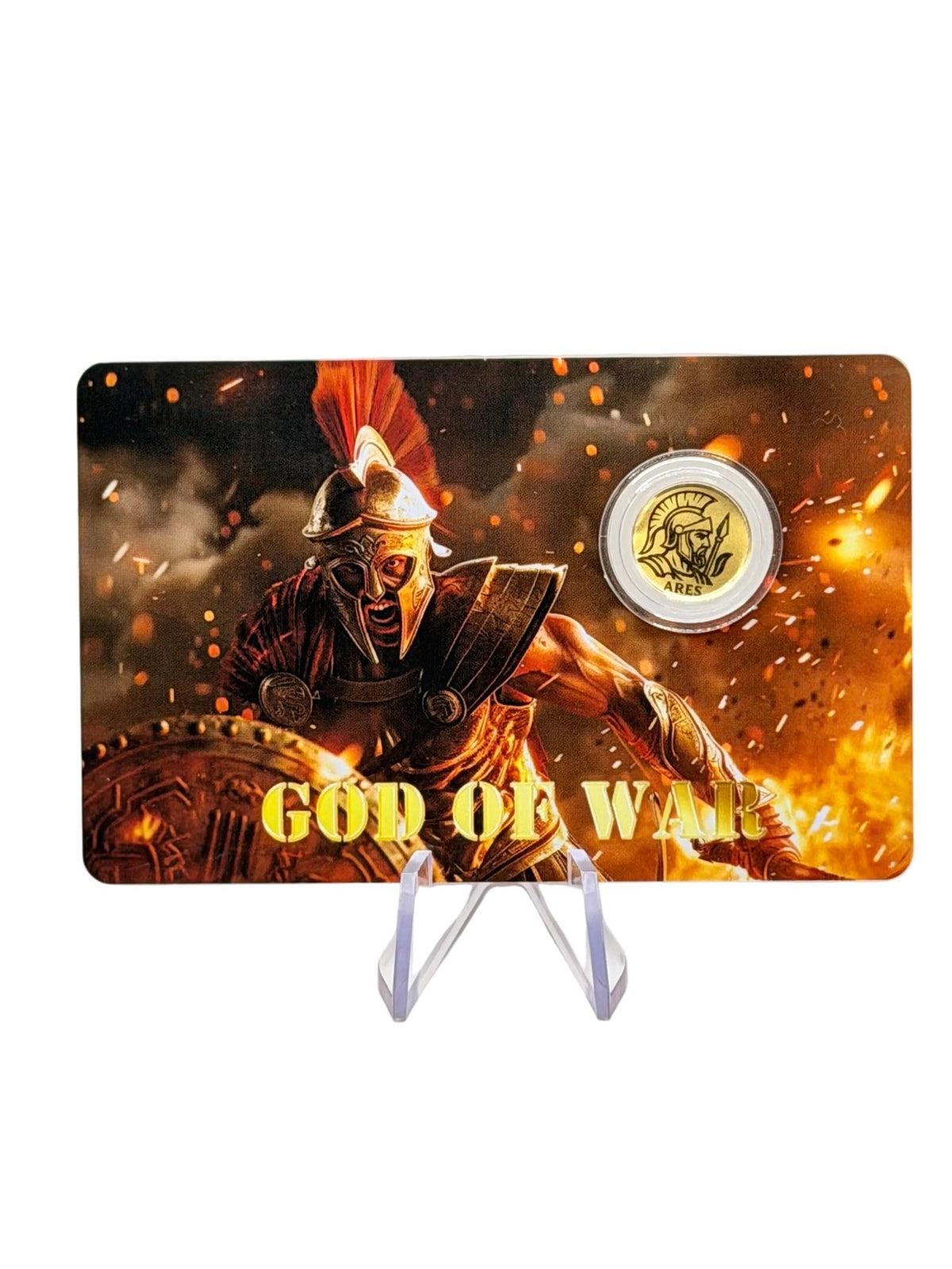 2026 Niue Ares God of War 1/1000 oz .9999 Fine Gold Coin in Assay Card - MMmetalsandmore