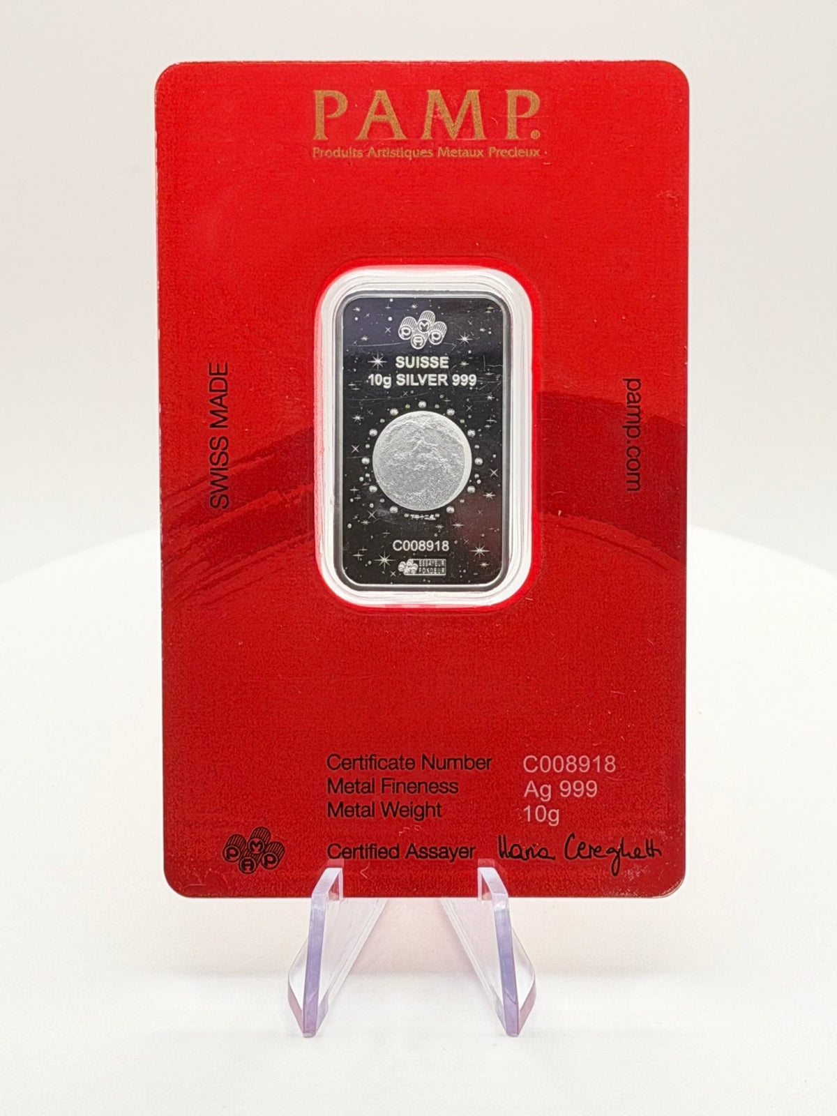 2026 10 Gram Silver Bar PAMP Suisse Lunar Legends (Year of the Horse) with sleeve cover - MMmetalsandmore