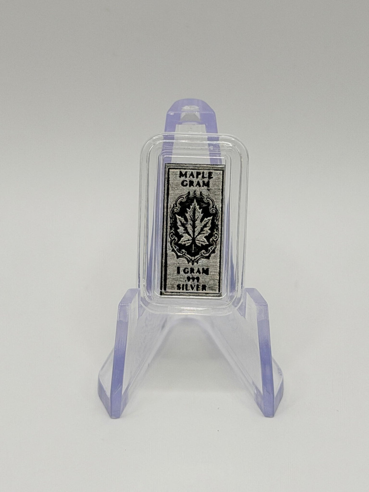1 Gram .999 Fine Silver Bar - Maple Gram Collector Edition - MMmetalsandmore
