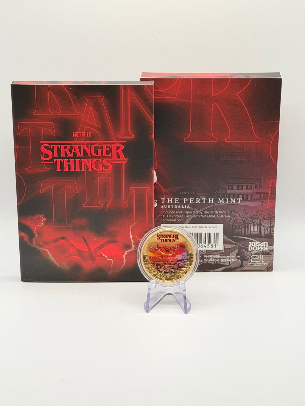 2026 Stranger Things Hawkins Gilded Coin | Perth Mint | - MMmetalsandmore