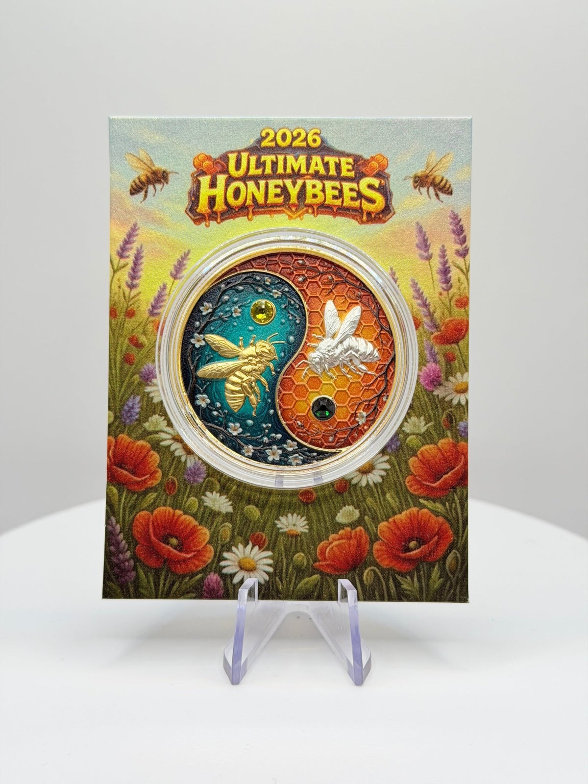 2026 Honey Bees Yin-Yang 1 oz Silver Coin & Art Board Set - MMmetalsandmore