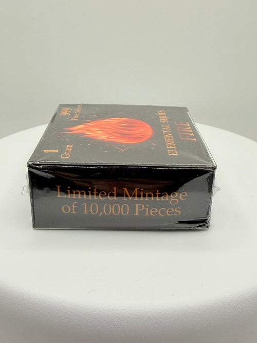 1 Gram .999 Fine Silver Bar - Elemental Series: FIRE Edition - MMmetalsandmore