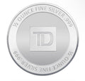 TD Bank 1/2 oz Pure Fine Silver .999 Round Bullion - MMmetalsandmore