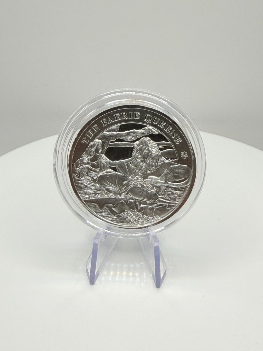 2024 St. Helena 1 oz Silver BU Coin - The Faerie Queene: Una and the Lion (.999 Fine) - MMmetalsandmore
