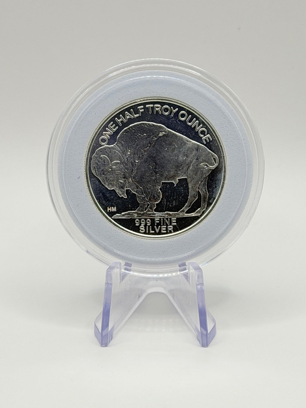 Highland Mint 1/2 oz Buffalo Fine Silver Round (.999 Pure) - MMmetalsandmore