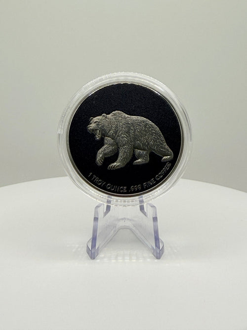 Bull & Bear 1 oz .999 Pure Copper Round - Wall Street Stock Market High Relief Pocket Coin, Financial Investor Day Trader Gift - MMmetalsandmore