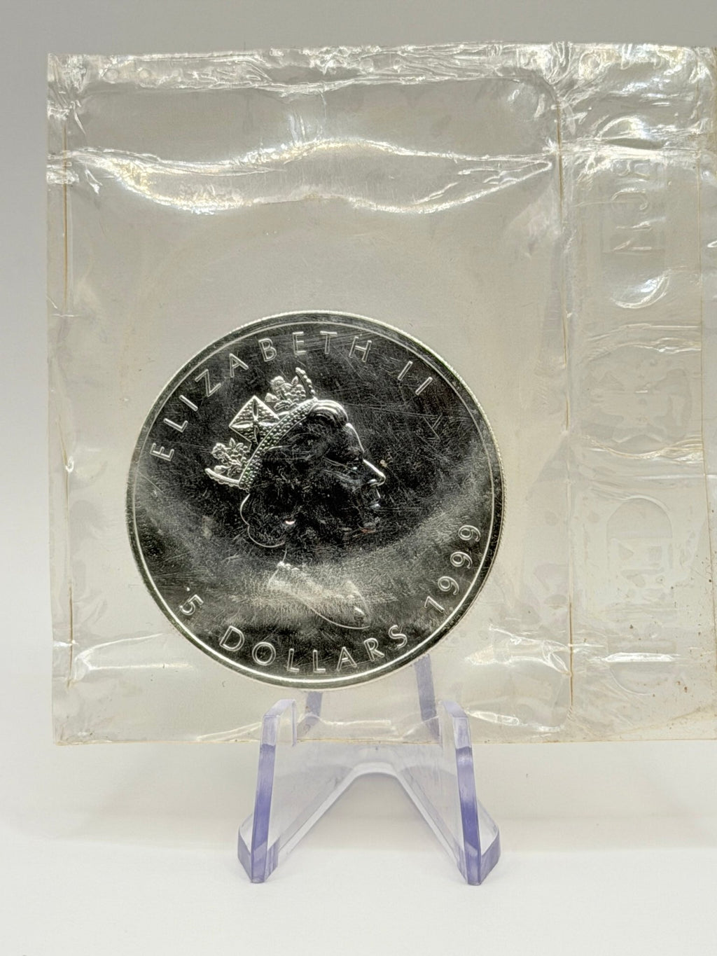 1999 Canada $5 Silver Maple Leaf 1 oz .9999 Pure Coin (Original RCM Plastic Sealed) - MMmetalsandmore