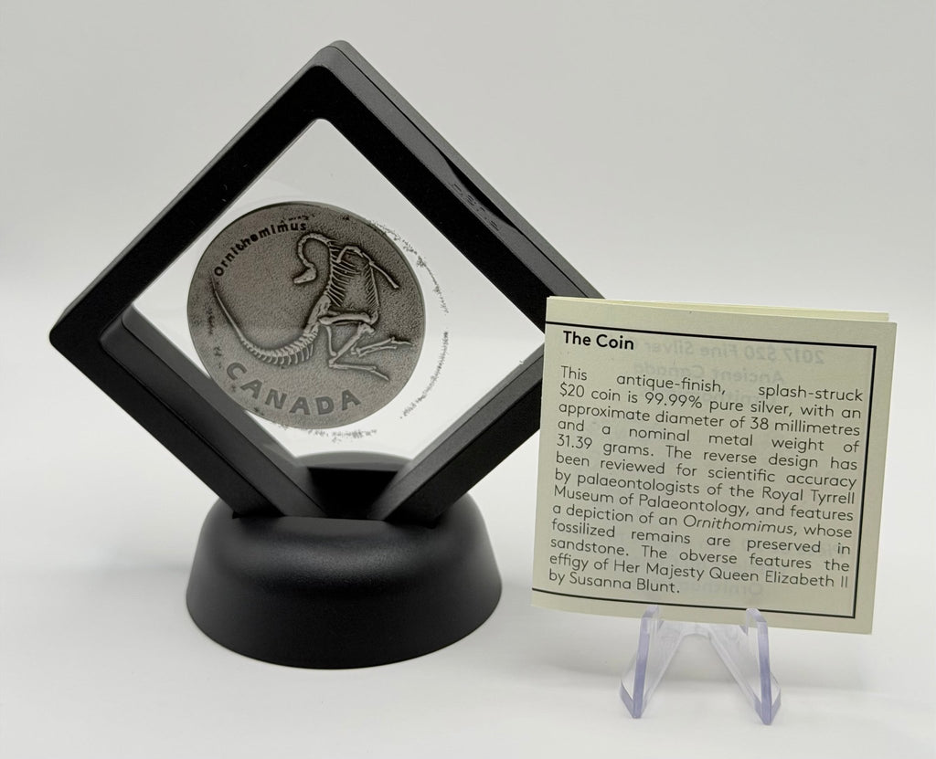 2017 $20 Fine Silver Coin - Ancient Canada: Ornithomimus (1 oz .9999 Pure) - MMmetalsandmore