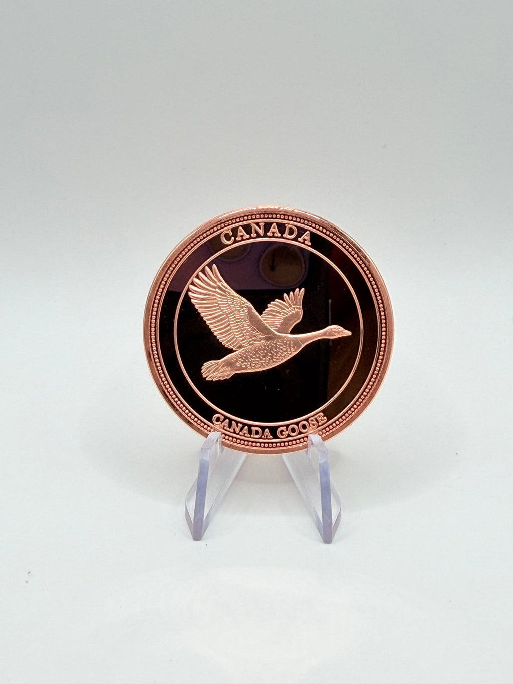 1oz .999 Fine Copper Canada Goose Proof Coin - MMmetalsandmore