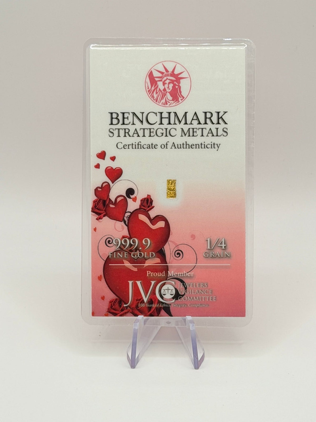 Benchmark Strategic Metals 1/4 Grain .999 Fine Gold Bar (3pcs bundle) - MMmetalsandmore