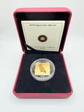 2010 Canada $3 Wildlife Conservation Series: Barn Owl Gold-Plated Sterling Silver Square Coin (Box & COA) - MMmetalsandmore
