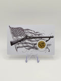 AR-15 Rifle Tribute 1/1000 oz .999 Fine Gold Coin in Assay Card - MMmetalsandmore