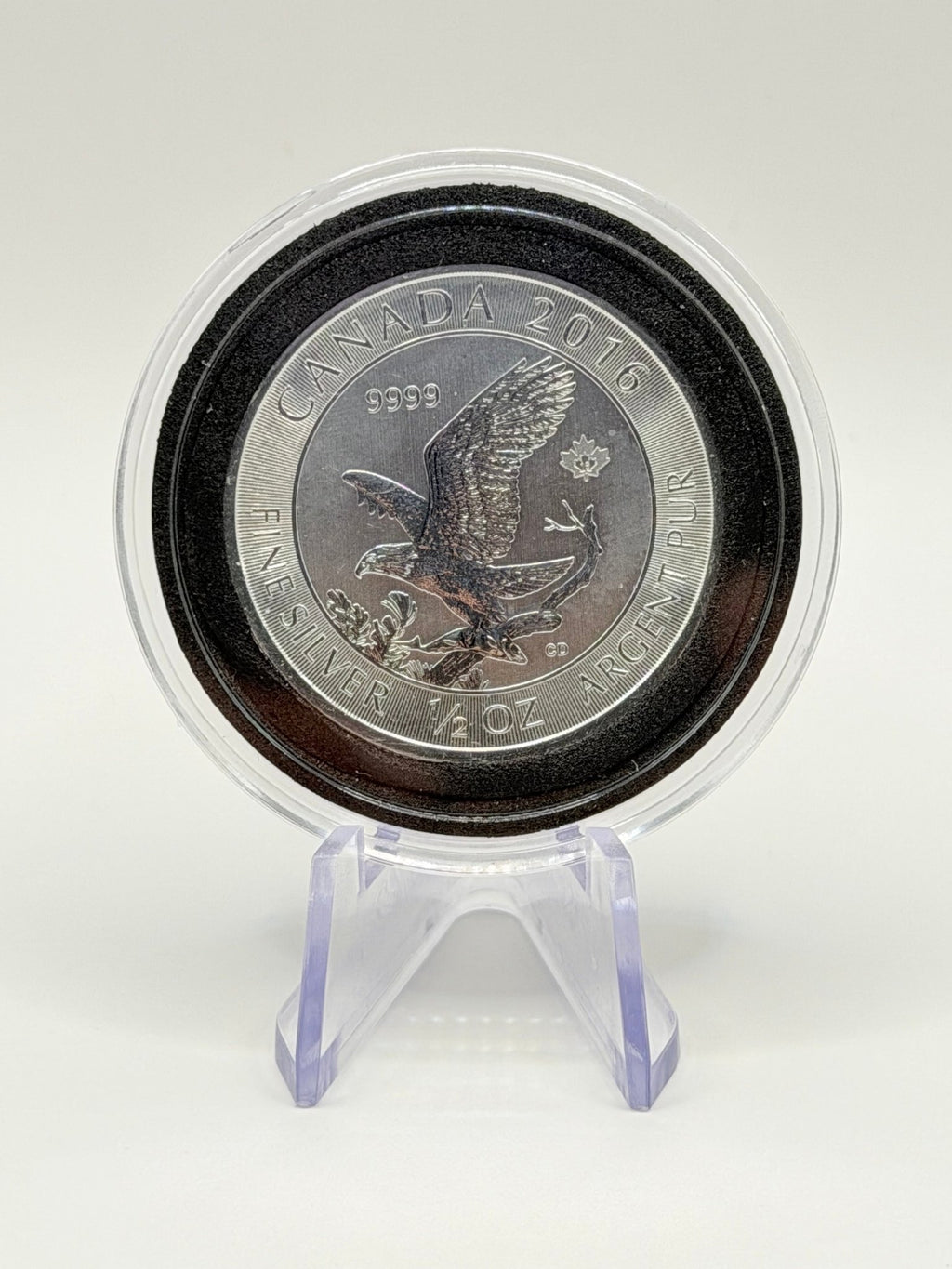 Canada $2 Bald Eagle 1/2 oz .9999 Fine Silver Bullion Coin - MMmetalsandmore