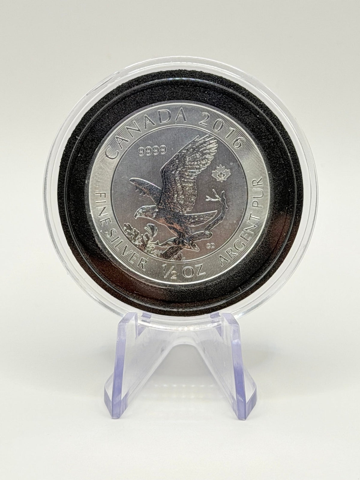 Canada $2 Bald Eagle 1/2 oz .9999 Fine Silver Bullion Coin - MMmetalsandmore