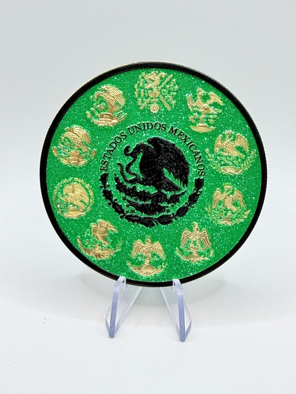 5 oz Libertad Tribute .999 Copper Round – Green Diamond Dusted Edition - MMmetalsandmore