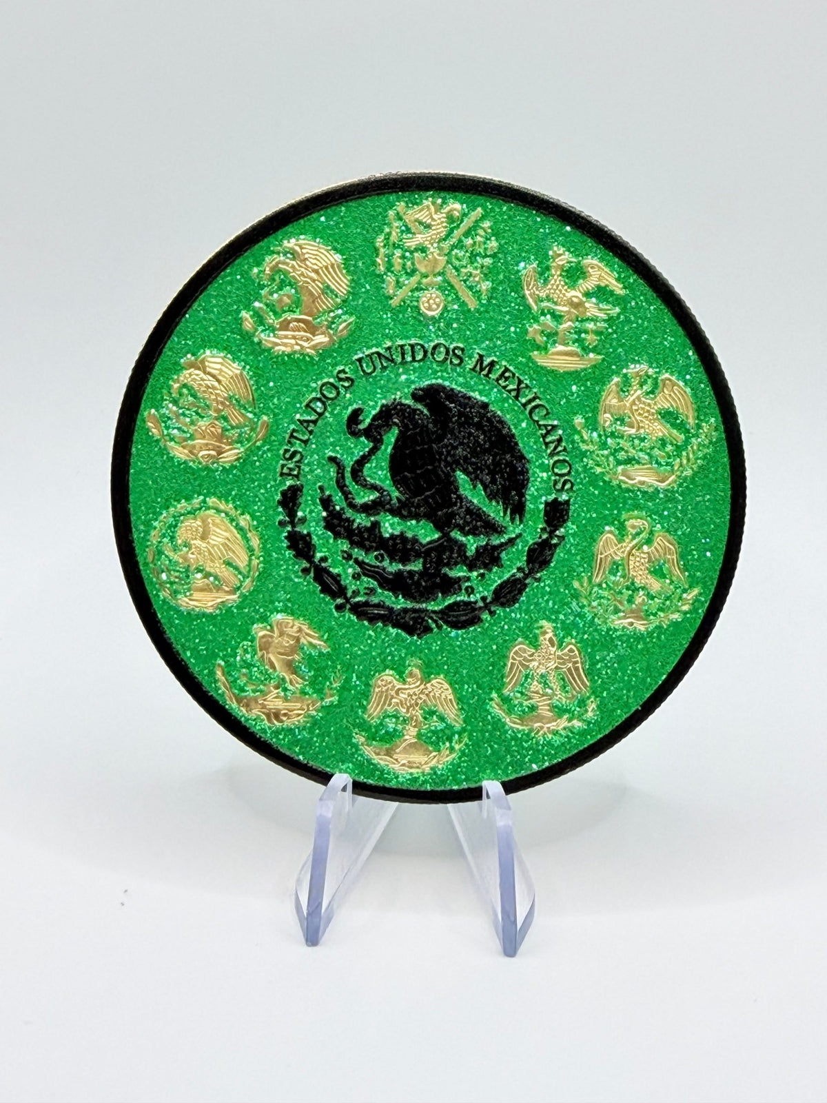 5 oz Libertad Tribute .999 Copper Round – Green Diamond Dusted Edition - MMmetalsandmore