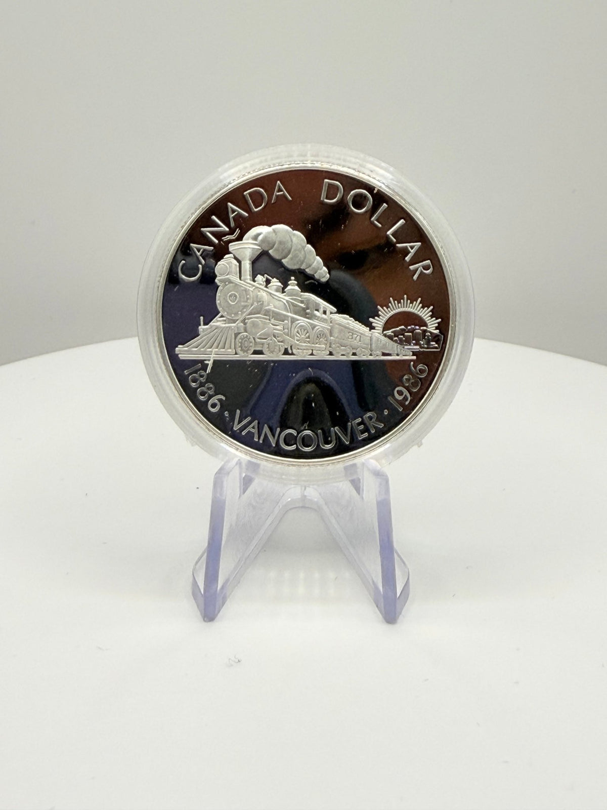 1986 Canada Vancouver Centennial $1 Silver Proof Coin Boxed - MMmetalsandmore